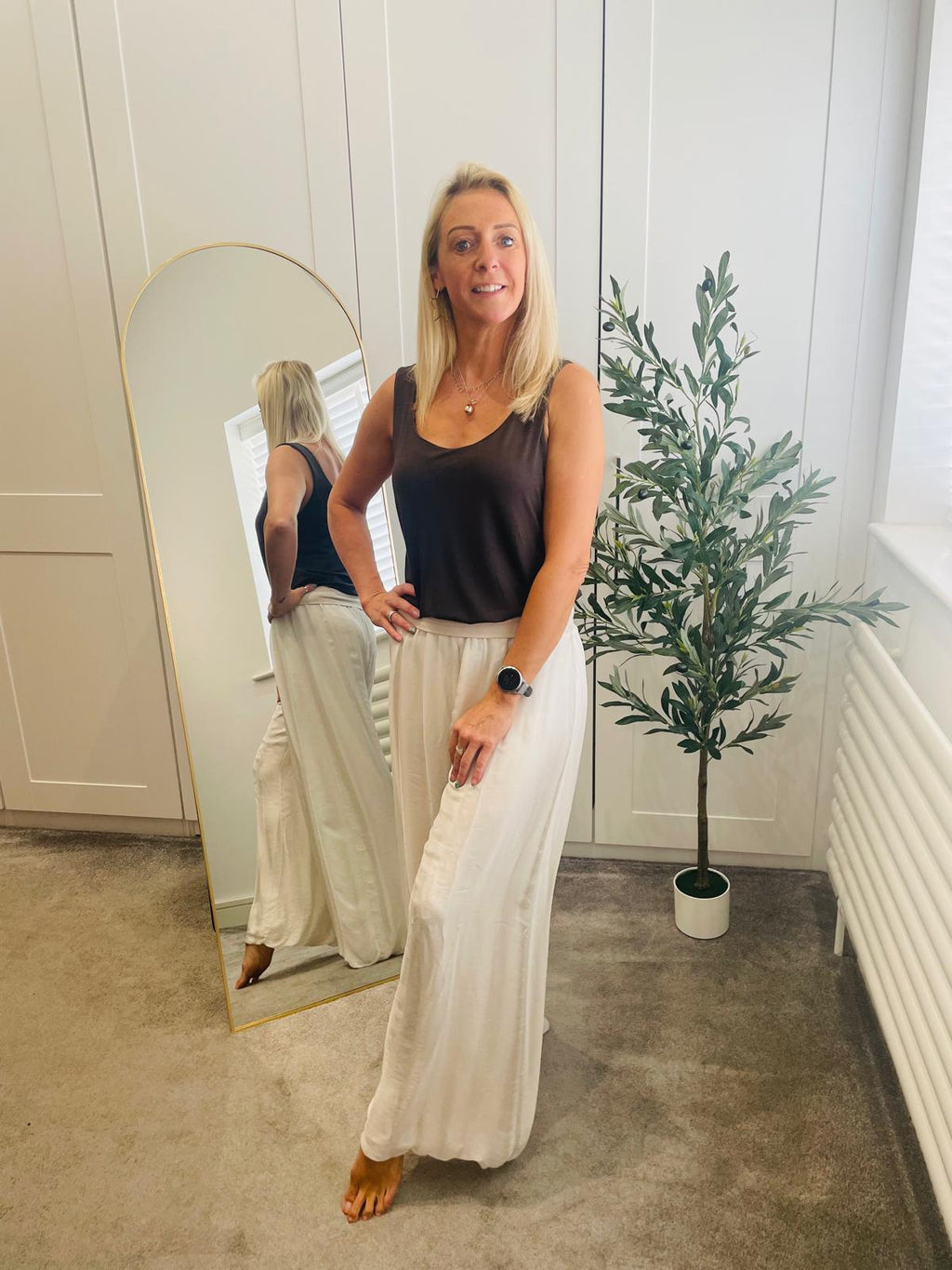 Silk Feel Trousers
