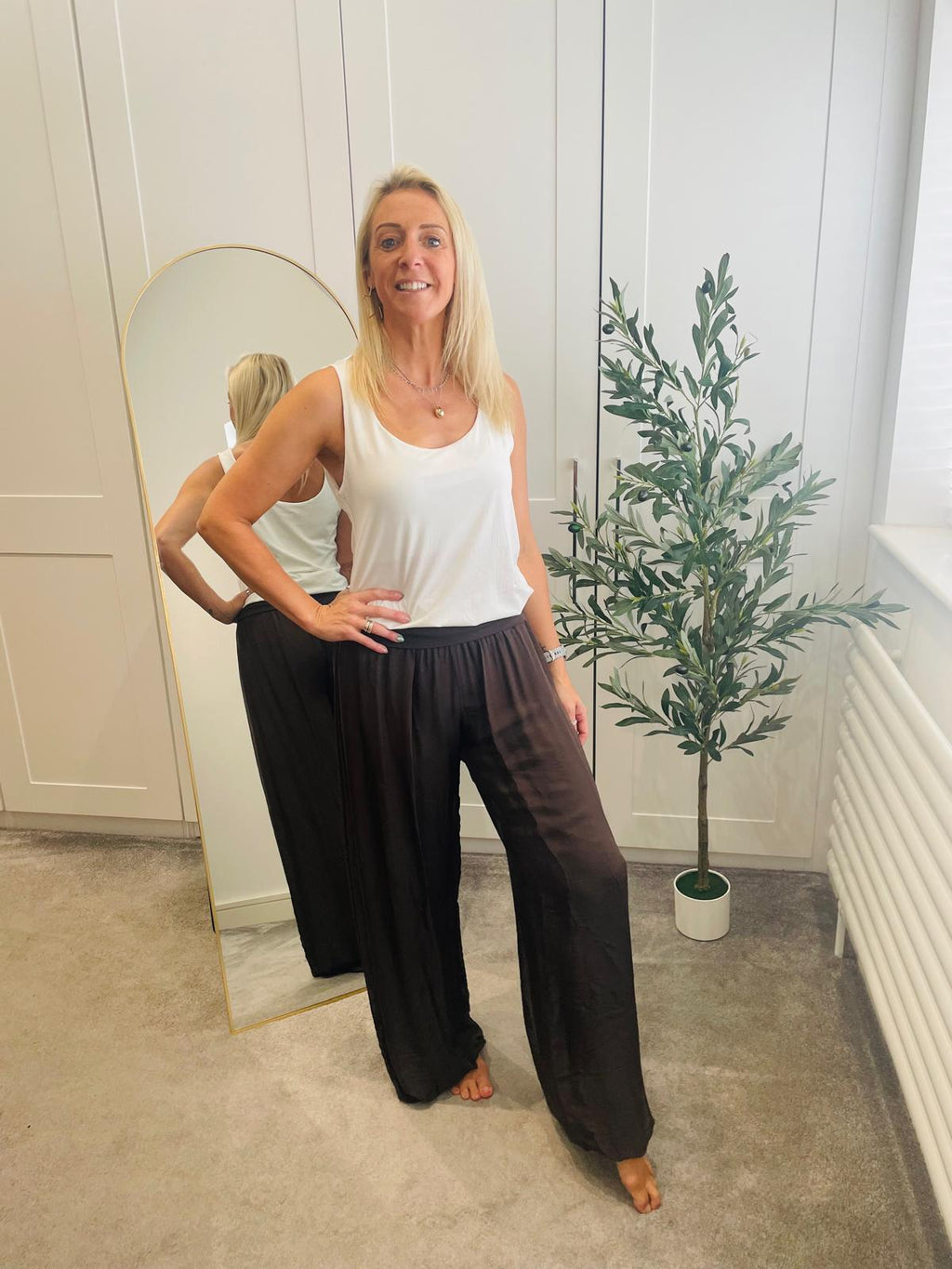 Silk Feel Trousers