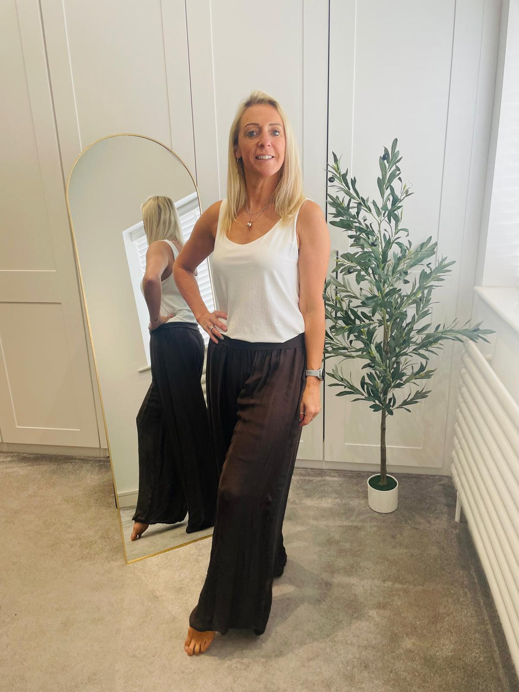 Silk Feel Trousers