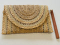 Raffia Clutch Bag