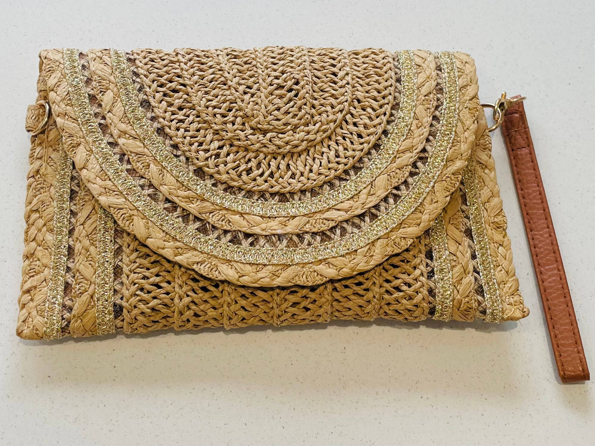 Raffia Clutch Bag