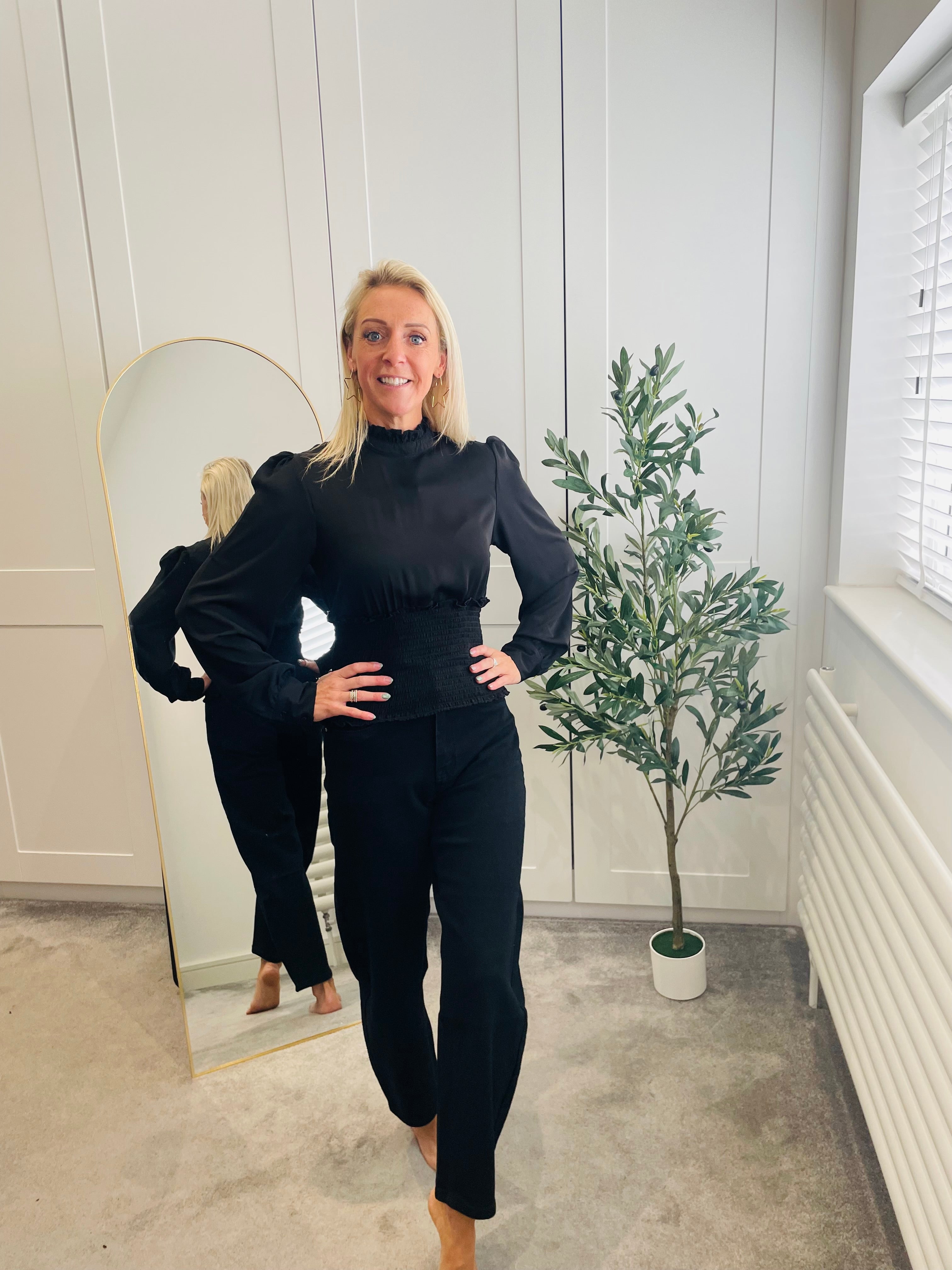 Frill Collar Top
