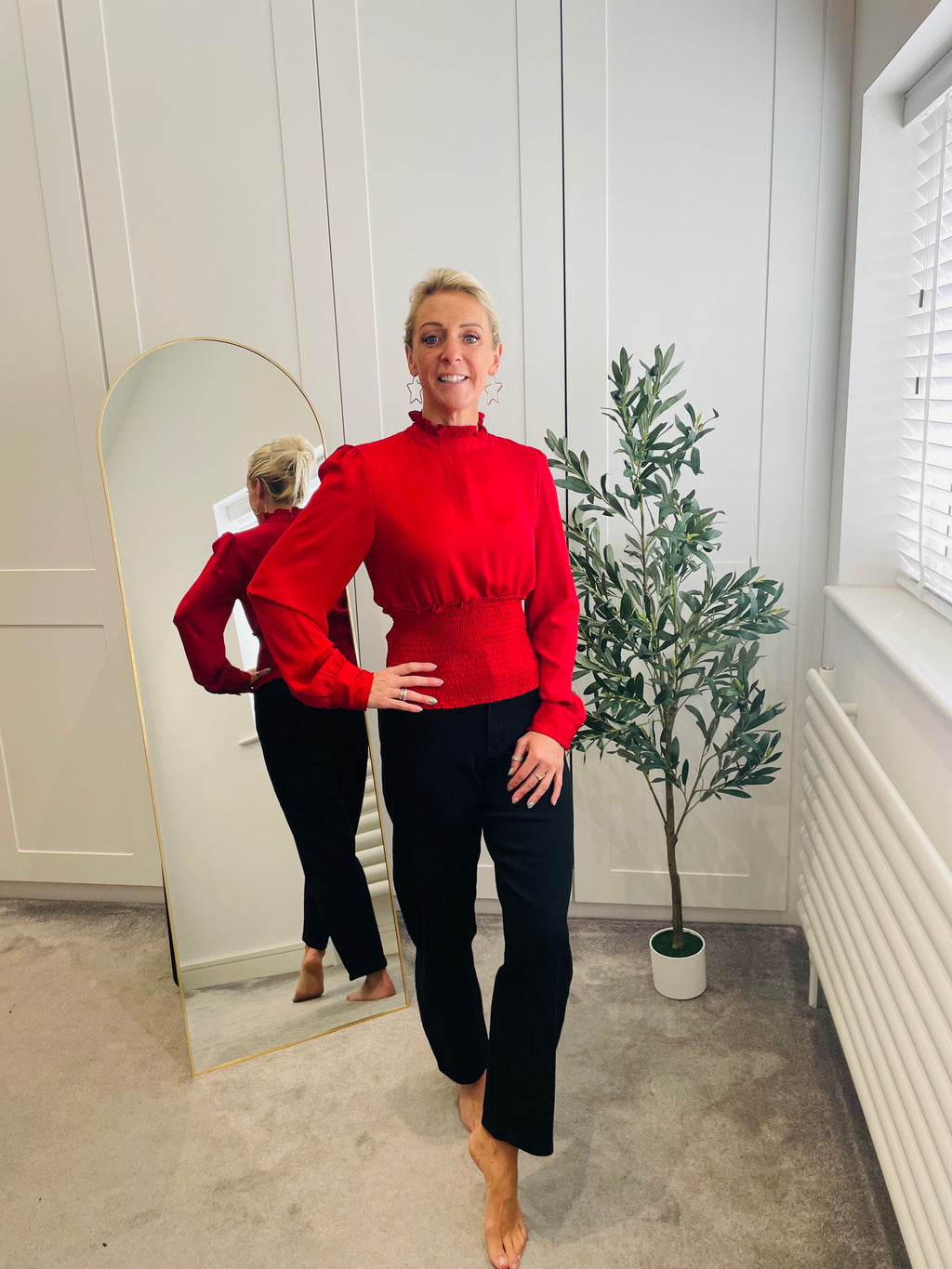 Frill Collar Top