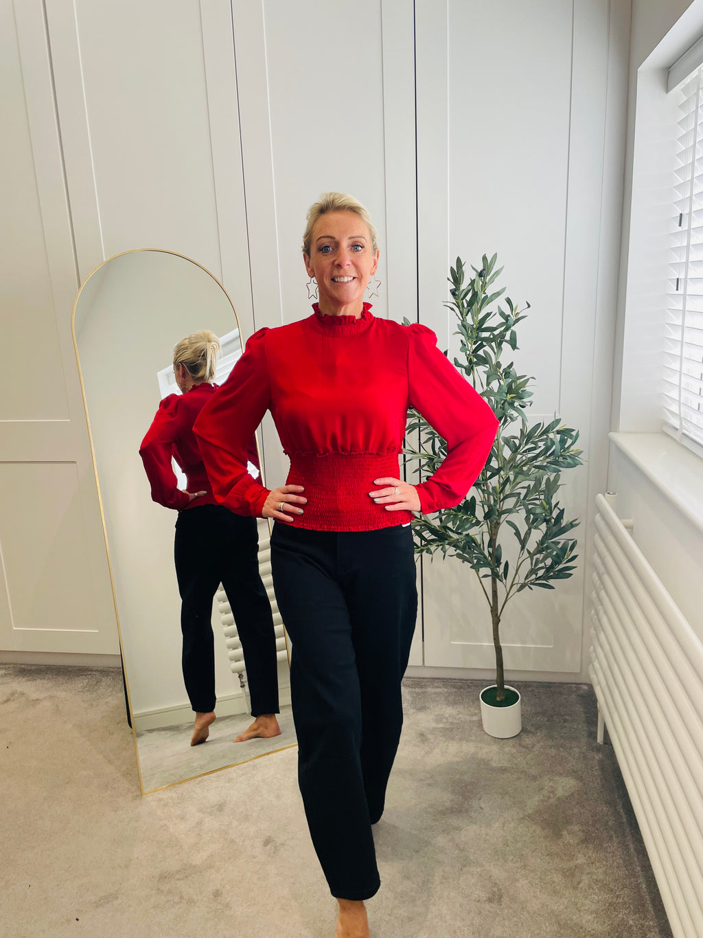 Frill Collar Top