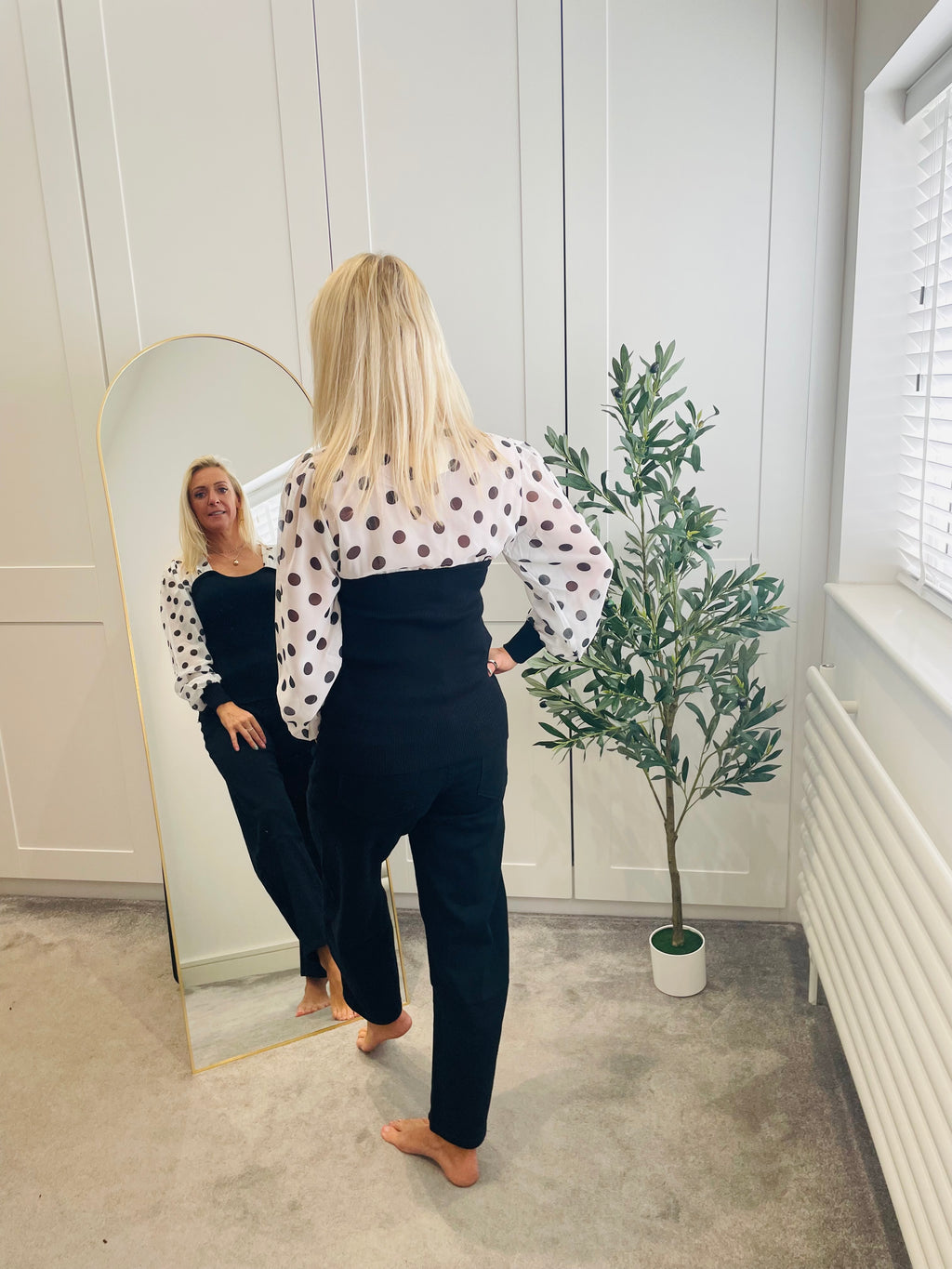 Polkadot Bodice Top