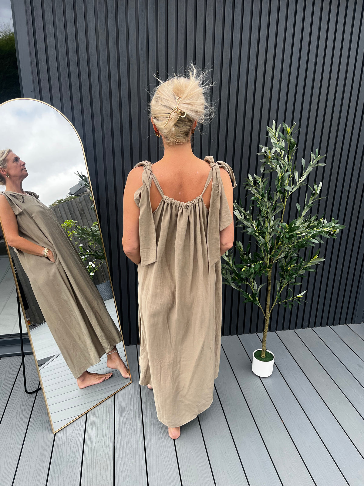 Beige Dress